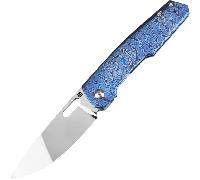 ARTISAN Gambit ATZ-1874G S90V Blue Full Titanium Damascus 1874G-TDB