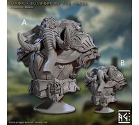 Artisan Guild Miniature D&D Elephorim Ivory Sentinels bust resin 3d print