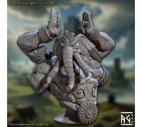 Artisan Guild Miniature D&D Elephorim Ivory Sentinels bust resin 3d print