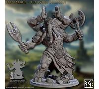 Artisan Guild Miniature D&D/wargames Elephorim Ivory Sentinels resin 3d print