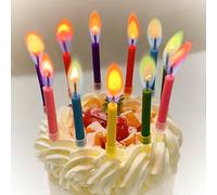 Artisoul 18 Pezzi Candeline Compleanno, Particolari Candele di Fiamma Colorate, Candele Compleanno Sparklers, Happy Birthday Candles per Adulti Ragazzi Ragazze Decorazioni Della Torta Nuziale