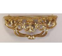 artissimo Consolle barocco da parete/console a specchio/mensola da parete, 40 cm x 17 cm x 17 cm, colore: oro