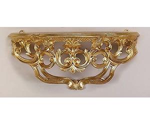 artissimo Consolle barocco da parete/console a specchio/mensola da parete, 40 cm x 17 cm x 17 cm, colore: oro
