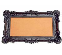 Artissimo Cornice portafoto in stile barocco, 96 x 57 cm, anticata, 72 x 33 cm, colore nero