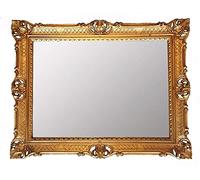 artissimo Specchio da parete barocco, 90 x 70 cm, specchio da parrucchiere, specchio antico 3057