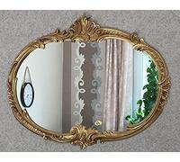 artissimo Specchio da parete barocco ovale, oro antico, 52 x 42 cm, stile vintage