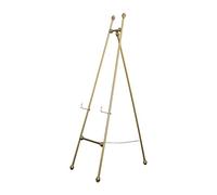 Artist Easel, Folding Metal Easel, Portable Art Easel, Adjustable Height Display Easel Stand for Wedding Signs, Photos And Posters, Gold, 120/150cm Tall