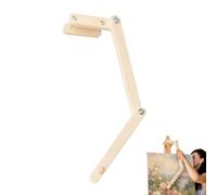 Artist Hand Rest for Canvas & Easel | Adjustable Painting Bridge | Height & Angle Adjust, Ergonomic Support, Smudge Prevention, Natural Wood Frame, for Artists & Student