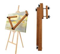 Artist Hand Rest - Painting Wrist Support | Wooden Studio Armrest | Adjustable Height & Tilt, Bridge Bar Stabilizer, Anti Smudge Canvas Protection, Lightweight Solid Wood, for Easel Work