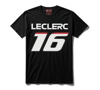 ARTIST MARKET Maglietta 16 Charles Leclerc Italy Corse (IT, Testo, M, Regular, Regular, Standard, Nero)