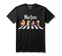 ARTIST MARKET Maglietta T-Shirt 100% Cotone I Maestri The Masters Roshi (IT, Testo, M, Regular, Regular, Standard, Nero)