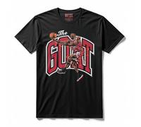 ARTIST MARKET Maglietta T-Shirt The Goat Basket Legend 23 (Nero, M)