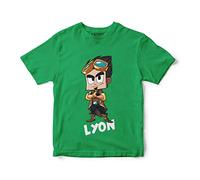 ARTIST MARKET T-Shirt Maglietta Lyon Youtuber Italia Vari Colori 100% Cotone (IT, età, 11 Anni, 12 Anni, Regular, Standard, Verde)