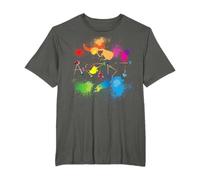 Artist Messy Painters Funny Paint Splatter Maglietta artistica Maglietta