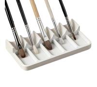 Artist Paint Brush Rest, Oil Paintbrush Caddy Organizer with 10 Slots