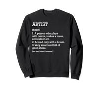 Artista Definizione di lavoro Personalizzato Divertente Artista Felpa