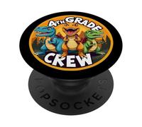 Artista di quarta elementare, amante dei dinosauri T-rex Dino, torna a scuola PopSockets PopGrip Adesivo