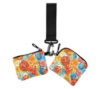Artista Fiore Arcobaleni Calendula Porta Carte Da Donna Porta Cambio Titolare Piccolo Staccabile Soldi Organizzatori con Cinturino Da Polso per Lavoro Viaggi 2