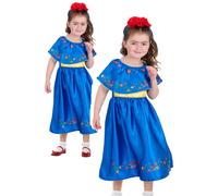Artista Frida Kahlo Costume Bambini Costume Spagnolo Artista Completo Ragazze