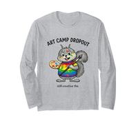 Artista in Formazione Art Drop out Make Art Not Boring Creative Maglia a Manica