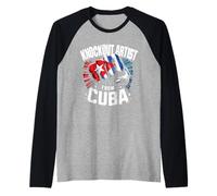 Artista Knockout dal Cuba Cuban Boxing Pride Maglia con Maniche Raglan