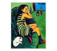 Artista: Marcella Poster di Ernst Ludwig Kirchner 30 x 40 cm Verde Quadri Decorazione per pareti