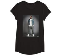 Artista Rap Kanye West di Michael Grecco Maglietta, Ragazze, Nero, L