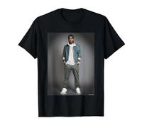 Artista Rap Kanye West di Michael Grecco Maglietta, Uomo, Nero, L