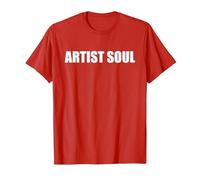 Artista Soul Maglietta, Uomo, Rosso, L