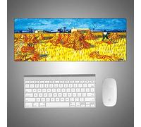 Artiste Peinture À L'huile Grand Tapis De Souris En Caoutchouc Personnalité Paysage Personnalisé Personnalisé Tapis De Souris épouvantail 11.8X31.5X0.06 dans