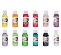 Artiste - Set di 12 colori acrilici a tema botanico da 59 ml, ad asciugatura rapida, per artisti, artigianato e hobby, colori vivaci, vernici a base d'acqua coprono tutte le superfici