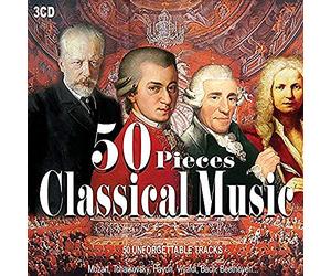 Artisti Vari - 3CD 50 Pieces Classical Music, Musica Classica, Beethoven, Vivaldi, Mozart, Nocturnes, Piano Sonata, Sinfonie