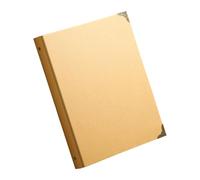 Artistic Artisanal Memory Book with Environmental Conscious Paper Detachable Metal Circlets Accommodate Photos and Handicrafts Permanent Travel Album