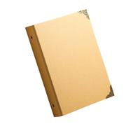 Artistic Artisanal Memory Book with Environmental Conscious Paper Detachable Metal Circlets Accommodate Photos and Handicrafts Permanent Travel Album