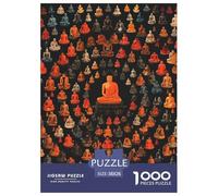 Artistic Buddha Statues 1000 Pezzi Puzzle Di Carta Multicolore Per Gioco Familiare Regalo Per Adulti E Bambini Da 14 Anni E Più 38x26cm/1000pcs