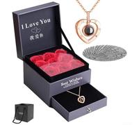 Artistic Collana con ciondolo a forma di cuore con scritta "I Love You" in 100 lingue, per uomini e donne, ideale per momenti speciali (04)