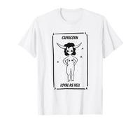 Artistic Drawing Capricorn Loyal as Hell Zodiac Maglietta