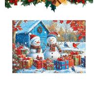 Artistic Jigsaw Game - 1000 Piece Family Activity, Entertainment Women Men Adults, Precision Interlocking Components Construction, Promotes Relaxation Logical Thinking, Christmas New Year Recreation