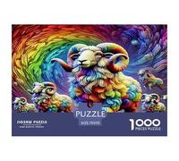 Artistic Lamb Jigsaw Puzzle,1000 Pezzi Classici, Per Adulti E Bambini Da 14 Anni E Più Giochi Rilassamento E Intelligence Sfida Impossibile - Regalo Per Amore E Amico 70x50cm/1000pcs