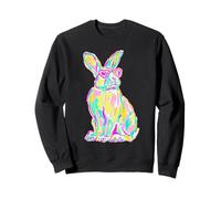 Artistic Rabbit with Hearts Occhiali da Sole Coastal Summer Vibes Felpa