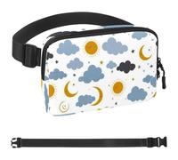 Artistic Stars-1475 Marsupio da uomo e donna, marsupio con tracolla regolabile, alla moda, borsa a tracolla ovunque, per viaggi all'aperto, corsa, escursionismo, multicolore, 4 x 23 x 15 cm,