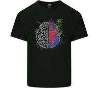 Artistic Technical Brain Artist Engineer Uomo Cotone T-Shirt Tee Top