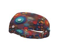 Artistic Wonder - Fascia per il sudore sportiva, traspirante, ad asciugatura rapida ed elastica, unisex