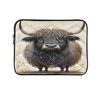 Artistic Yak Beige imbottito Laptop Sleeve Case 13 Inch Soft Quilted Laptop Bag Impermeabile Computer Maniche