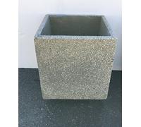 ARTISTICA GRANILLO FIORIERA IN CEMENTO,VASO,INTERNO E ESTERNO, INERTI A VISTA 50X50 H 55 CM.