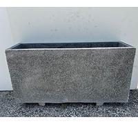 ARTISTICA GRANILLO VASI, FIORIERA IN CEMENTO,INTERNO E ESTERNO, INERTI A VISTA 100X30 H55 CM.