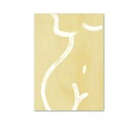 Artistica Tela Per Decorazione Murale Quadro Su Tela Con Dalia Gialla, Girasole, Orchidea, Farfalla, Beige, Arte Murale Nordica, Poster E Stampe, Immagini Per L'arredamento Del Soggiorno(H,40x60cm)