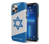 Artisticases Custodia I Stand with Israel, compatibile con iPhone 17 Air, 16 Pro Max, 15 Plus, 14, 13 Mini, 12, 11, X/XS Max, XR, 7/8 Blu