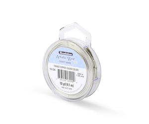 Artistico Beadalon Filo - Craft Wire (Calibro 18, 9 m, Rame stagnato), Argento