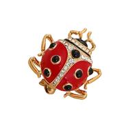 Artistico Drop Oil Ladybirds Spilla Con Design Complicato E Meccanismo Di Fissaggio Non Sfero Signora Uccelli Da Regalo Gioielli Spille Per Le Donne, Taglia unica, come descritto